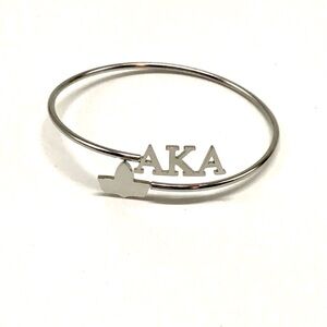 AKA Silver Bangle Bracelet